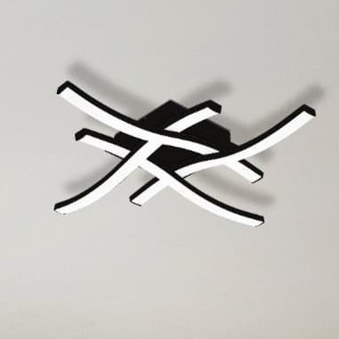 Eglo Cabezas-E Black LED Wall/Ceiling Light 4000K