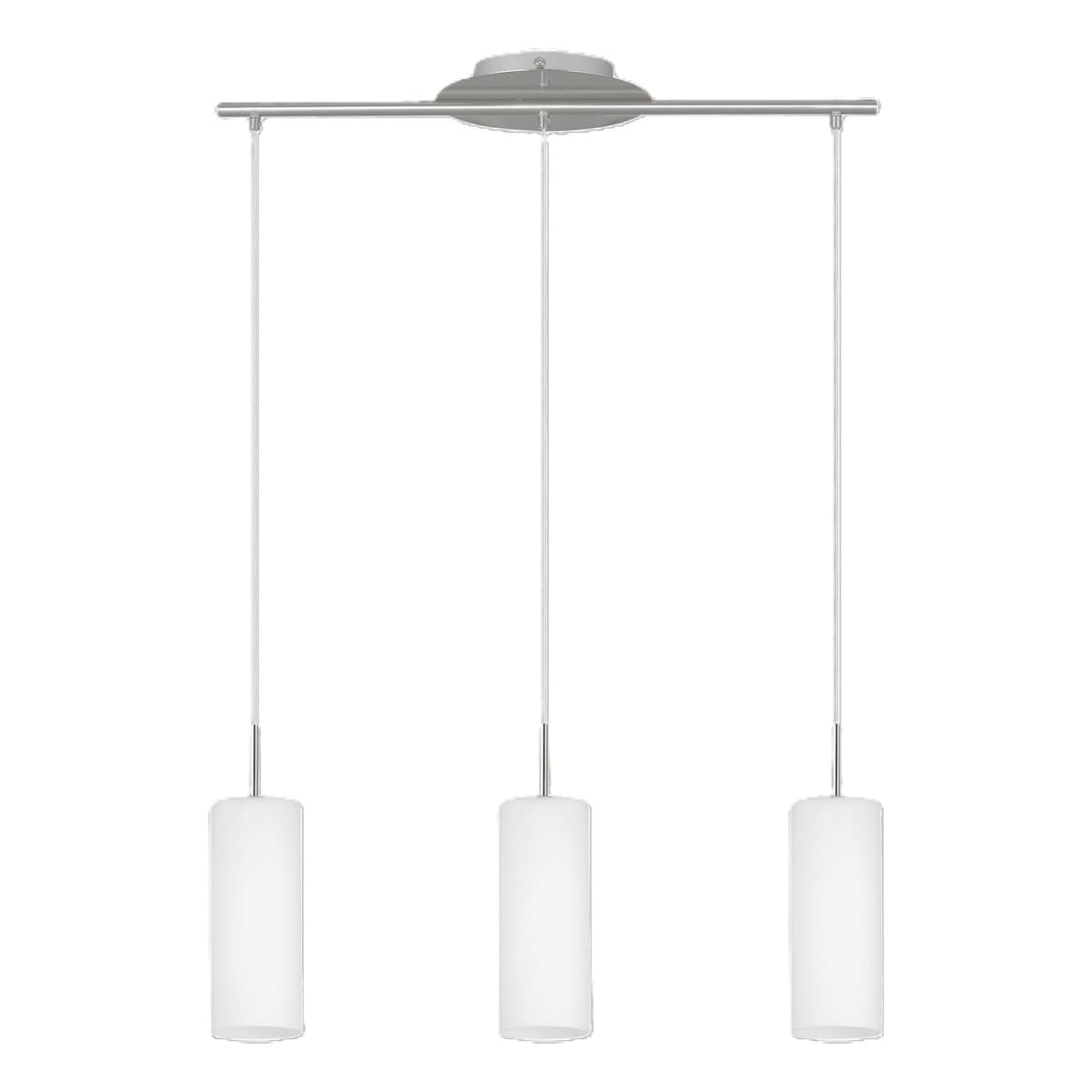 Eglo Troy 3 Triple Satin Nickel E27 Pendant Light
