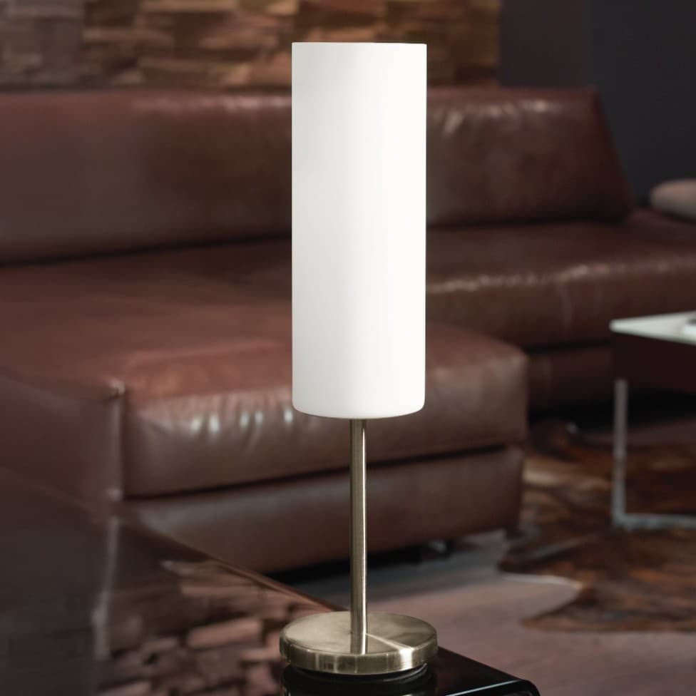 Eglo Troy 3 Satin Nickel E27 Table Light