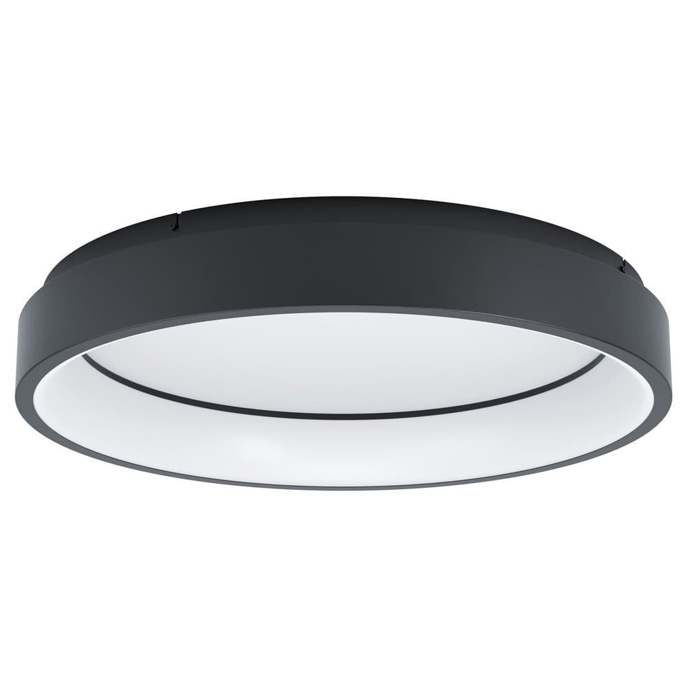 EGLO Marghera-Z Modern Black Smart Ceiling Light Large
