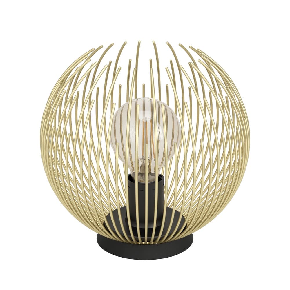 Eglo VENEZUELA Gold Cage Table Light - Black