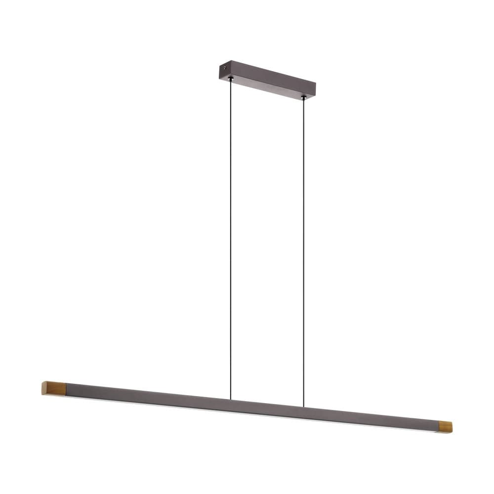 Eglo LISCIANA Brown Walnut Slim-Line Pendant Light Bar