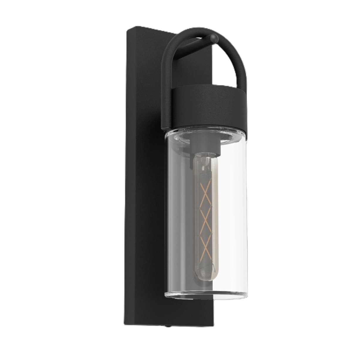 Eglo Carraro Black Outdoor E27 Wall Light IP44