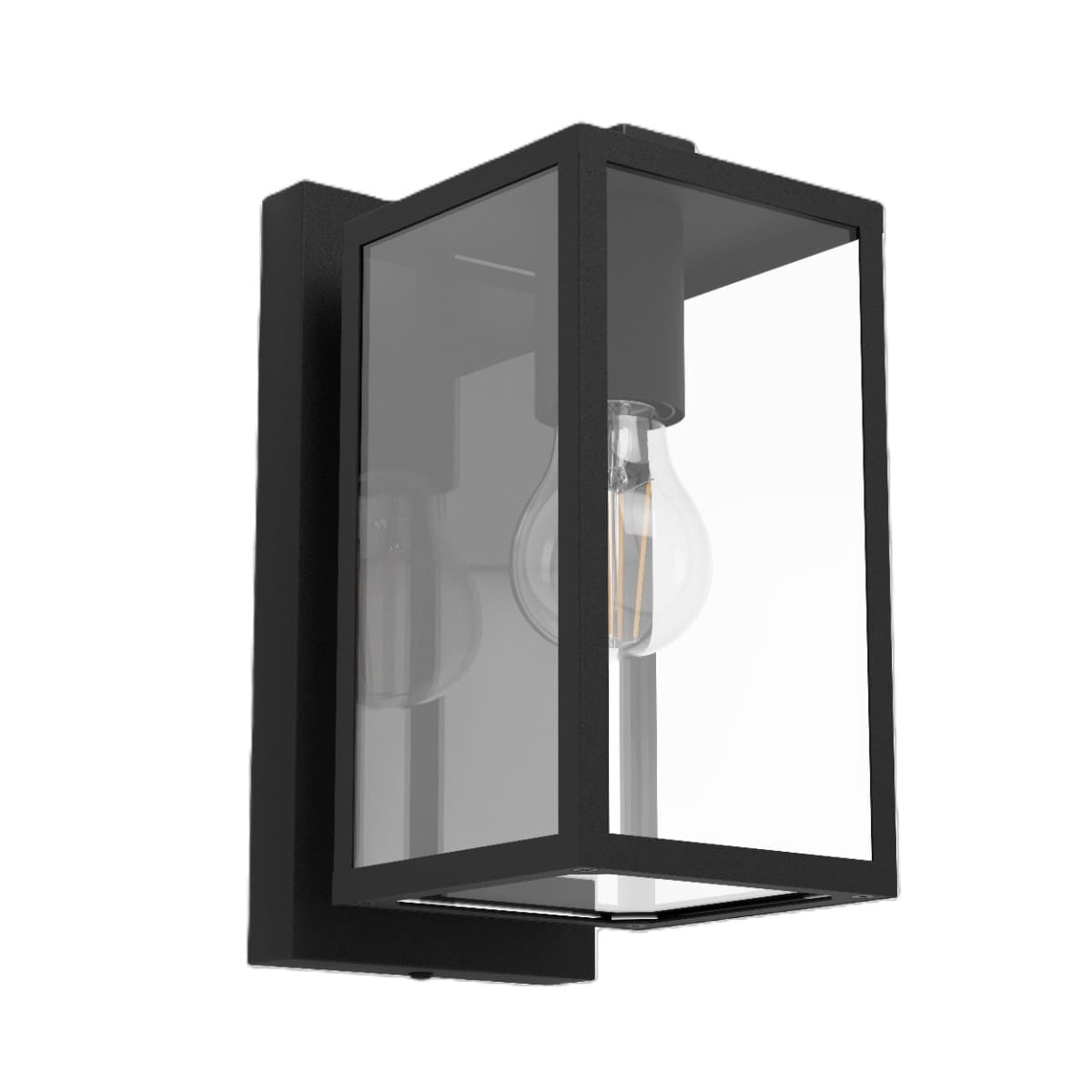 Eglo Budrone Black Outdoor E27 Wall Light IP44