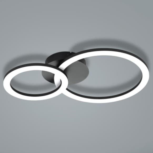 Eglo Parrapos-Z Black LED Ceiling Light 3000-6500K