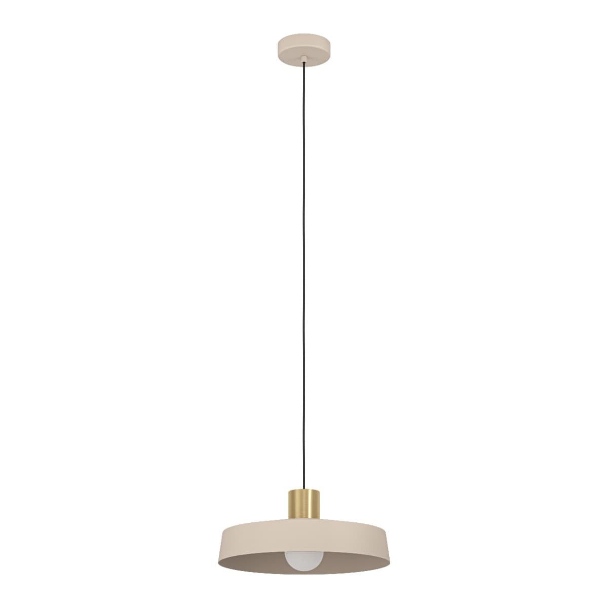 Eglo Valdiola Single Sandy Brushed Brass E27 Pendant Light