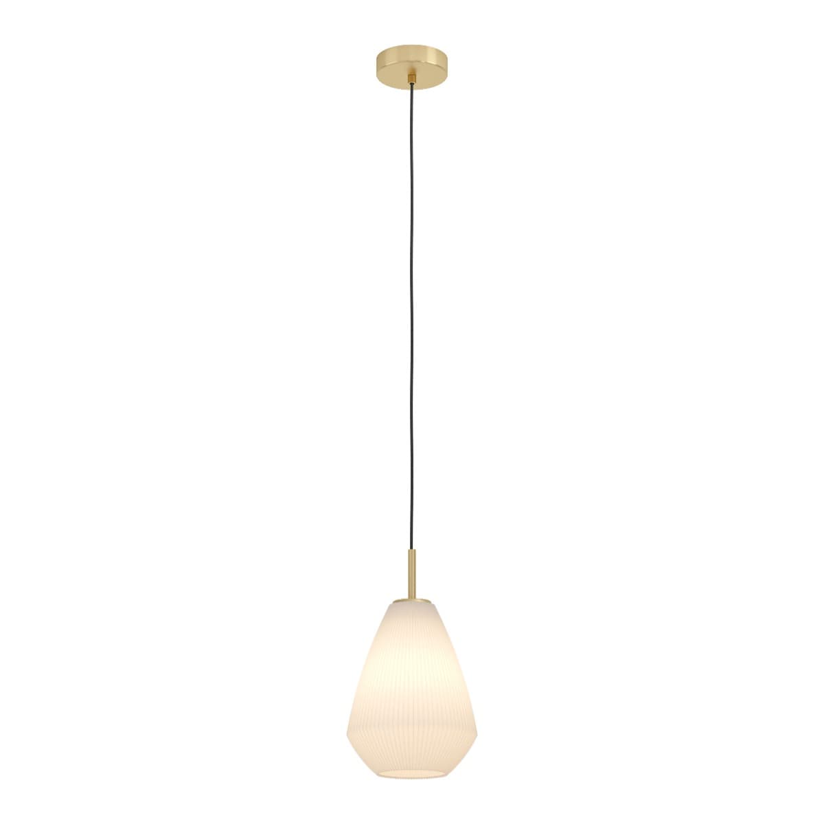 Eglo Caprarola Brushed Brass E27 Pendant Light