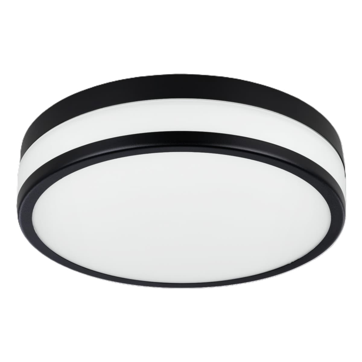 Eglo Led Palermo Black LED Wall/Ceiling Light 3000K IP44