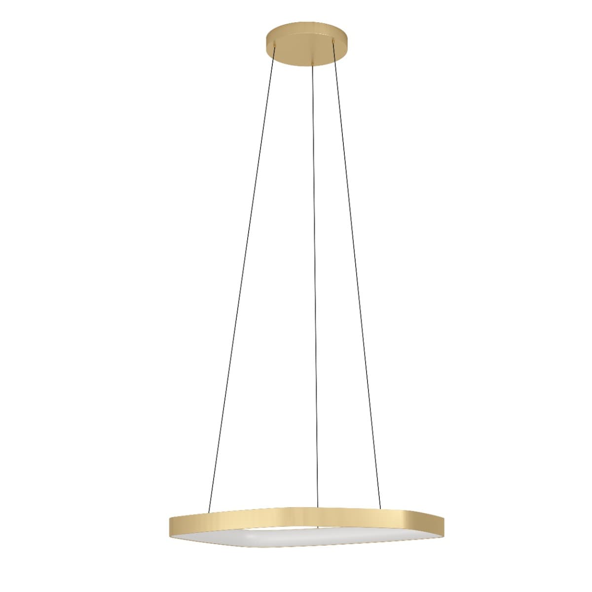 Eglo Vallerosa Brushed Brass LED Pendant Light 3000K