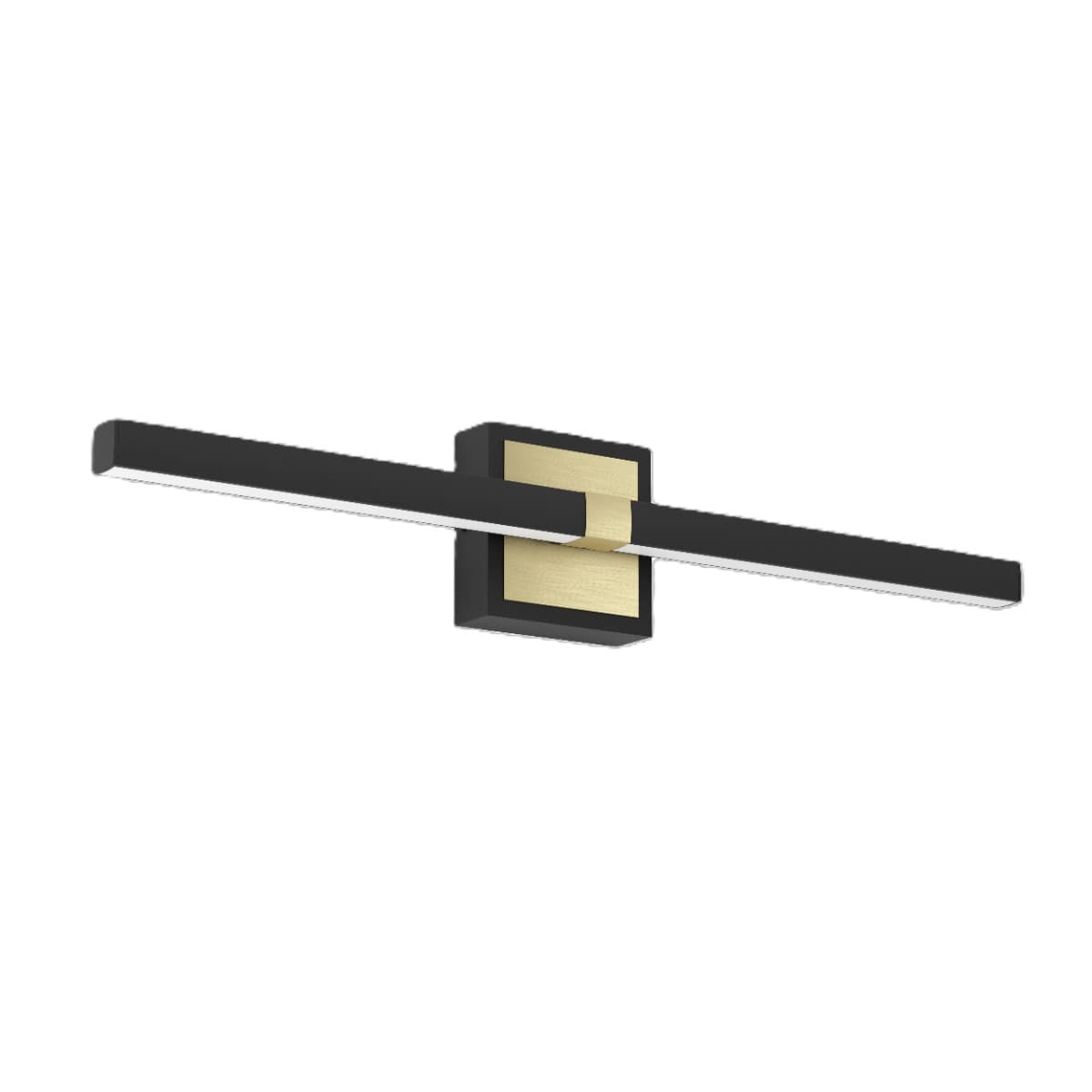 Eglo Peguera Black Brushed Brass LED Wall Light 3000K IP44