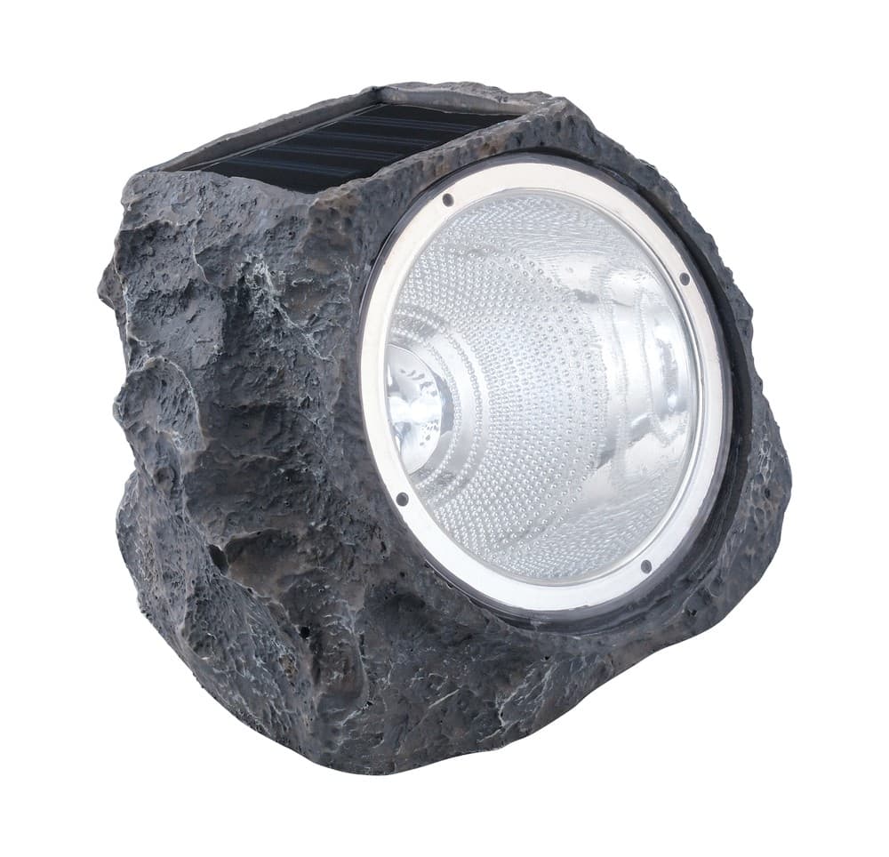 Eglo SOLAR Grey Rock Solar LED Ground Light