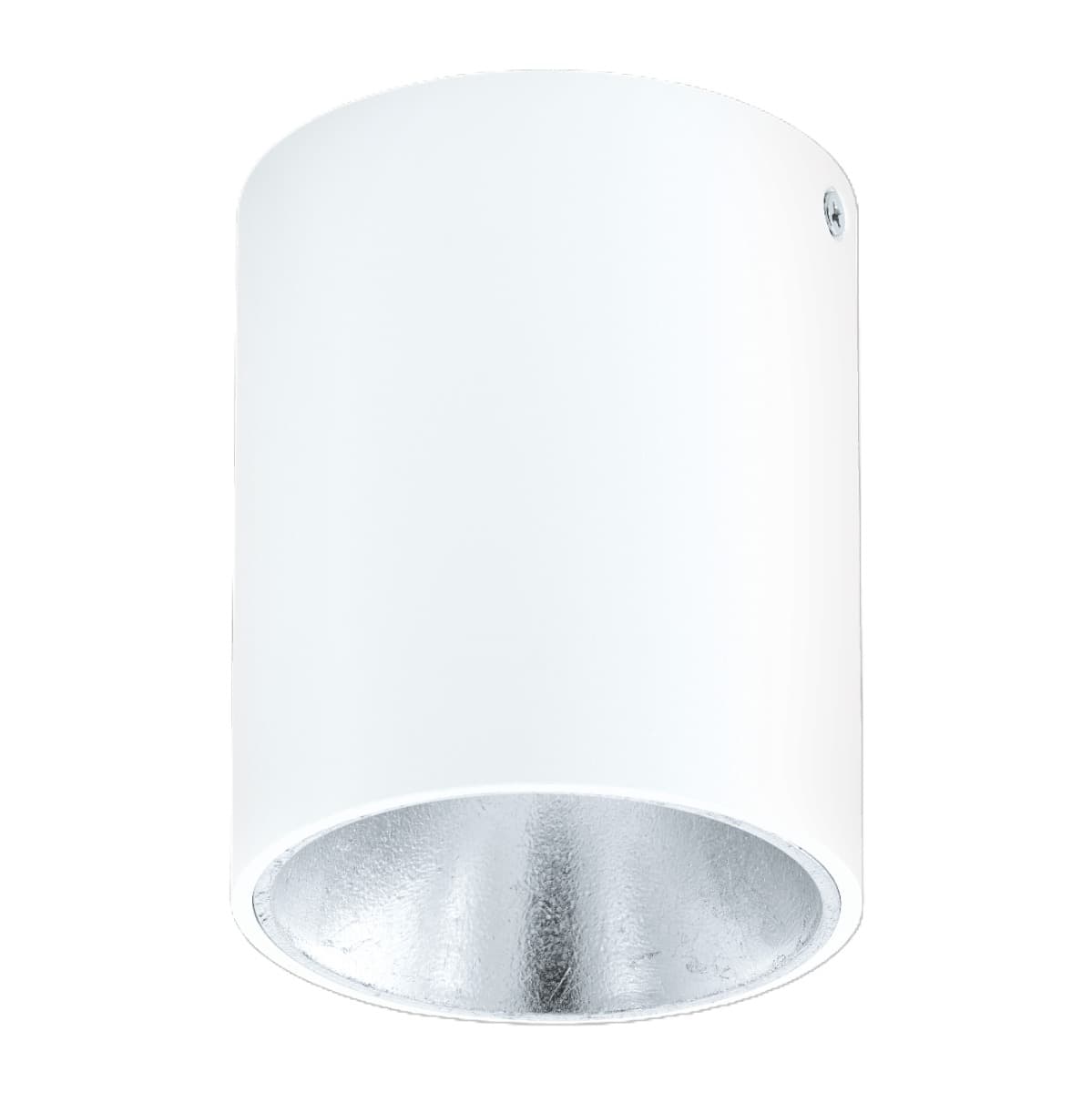 Eglo Polasso White Silver LED Ceiling Light 3000K