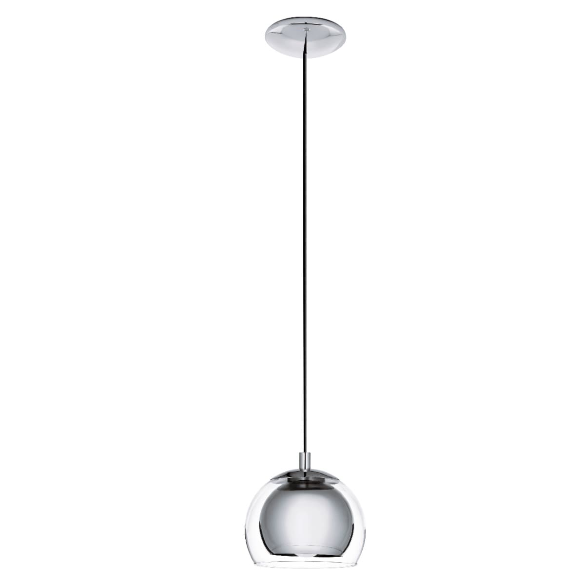 Eglo Rocamar Single Chrome E27 Pendant Light