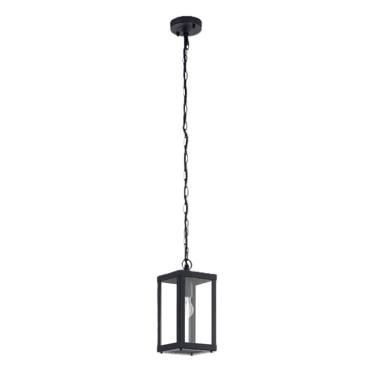 Eglo Alamonte 1 Black Outdoor E27 Pendant Light IP44