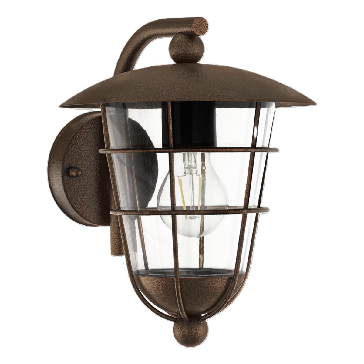 Eglo Pulfero 1 Brown Outdoor E27 Wall Light IP44