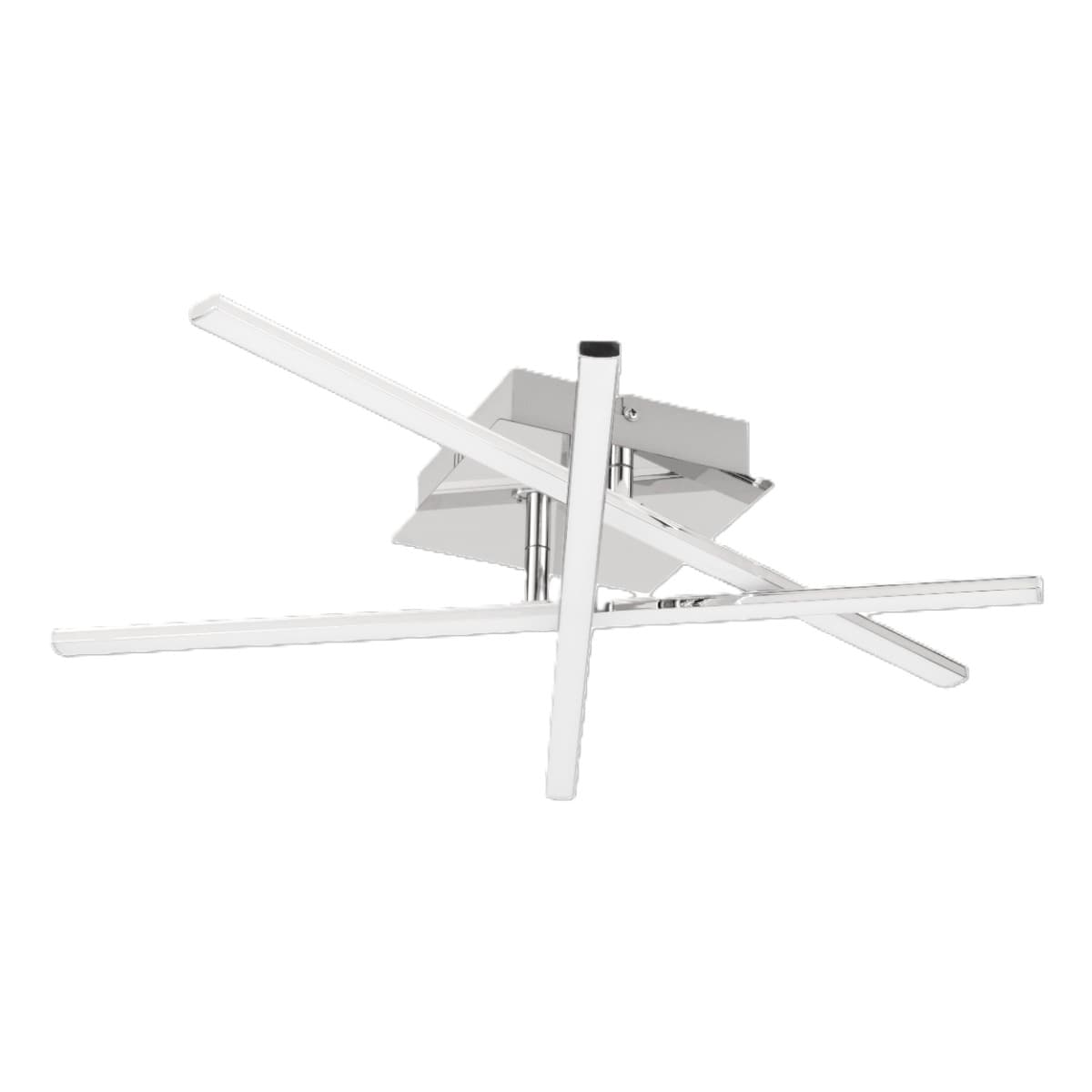 Eglo Lasana 1 Chrome & White LED Wall/Ceiling Light 3000K