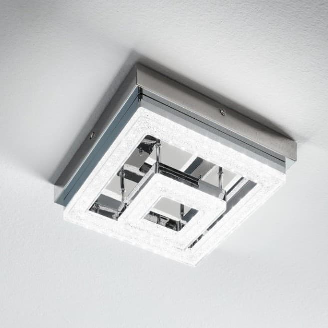 Eglo Fradelo Chrome LED Ceiling Light 3000K