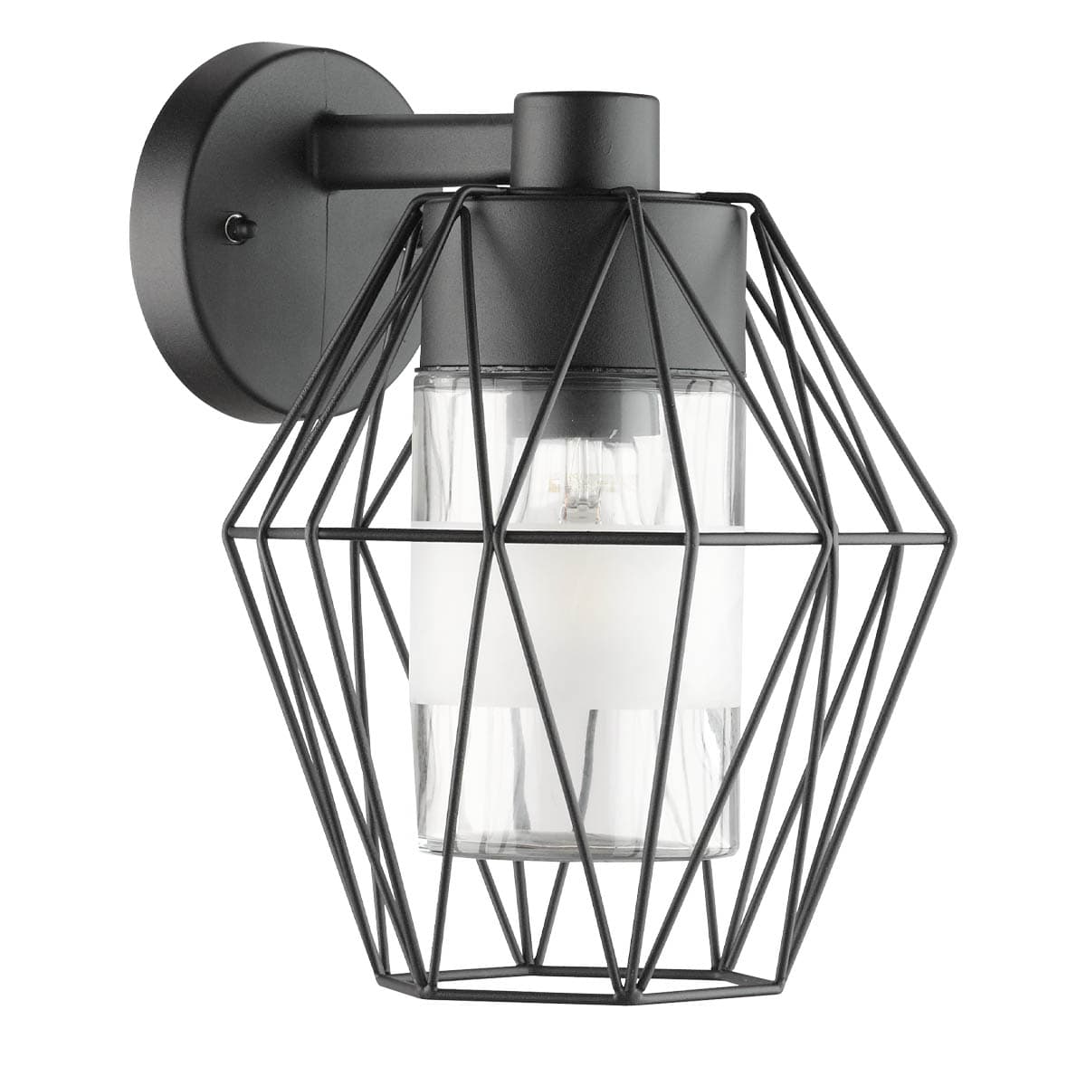 Eglo Canove Black Outdoor E27 Wall Light IP55