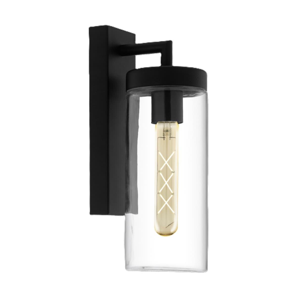 Eglo Bovolone Black Outdoor E27 Wall Light IP44