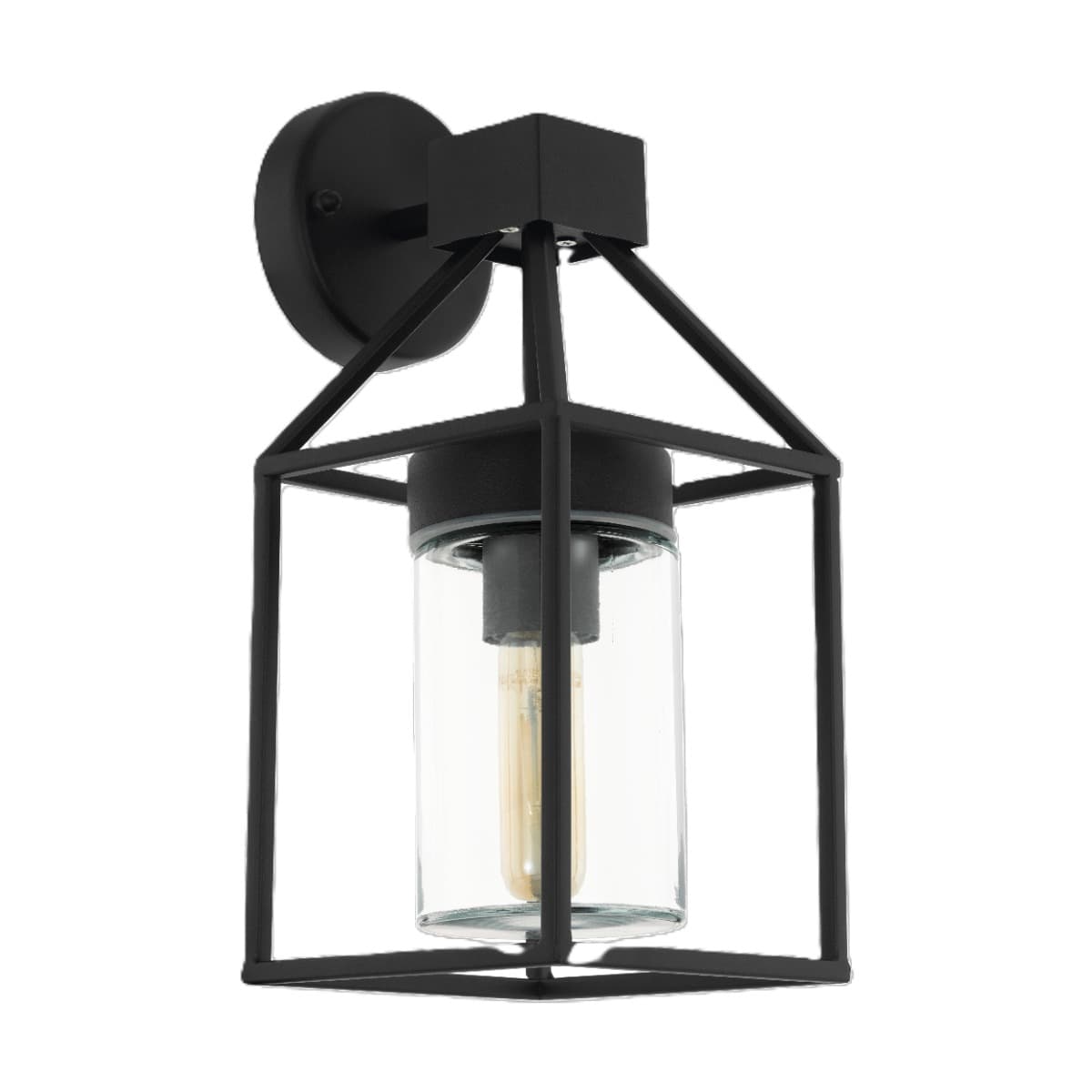 Eglo Trecate Black Outdoor E27 Wall Light IP44