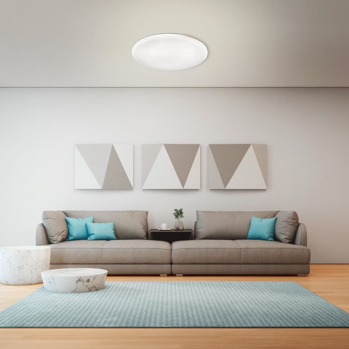 Eglo Frania-S LargeWhite LED Wall/Ceiling Light 3000K