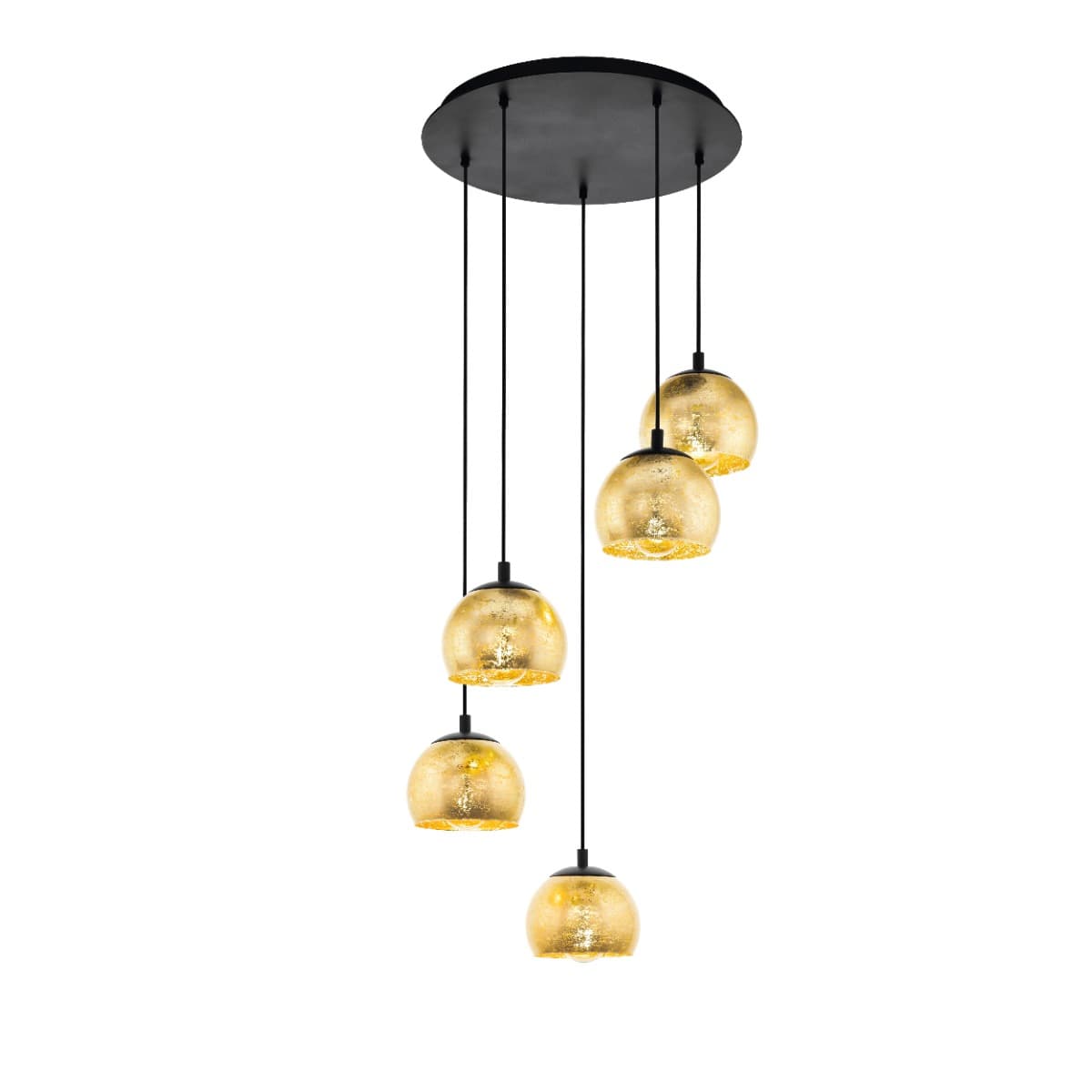 Eglo Albaraccin Large Black E27 Pendant Light