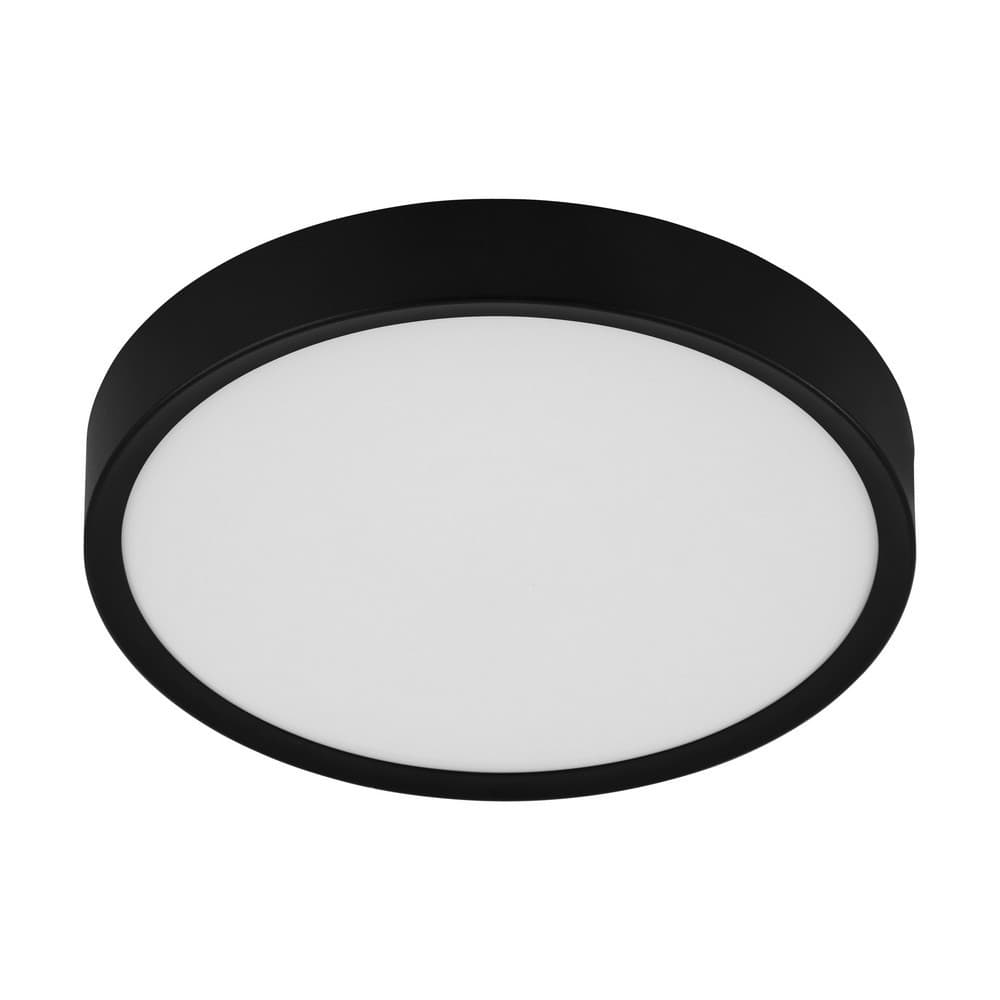 Eglo Musa Small Black Round LED Ceiling Light Black - EGO Lighting