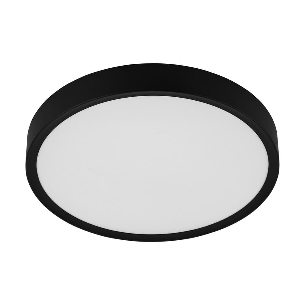 Eglo Musa Large Black Round LED Ceiling Light Black - EGO Lighting