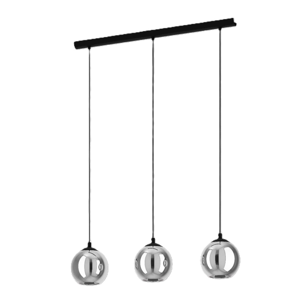 Eglo Ariscani Triple Black E27 Pendant Light
