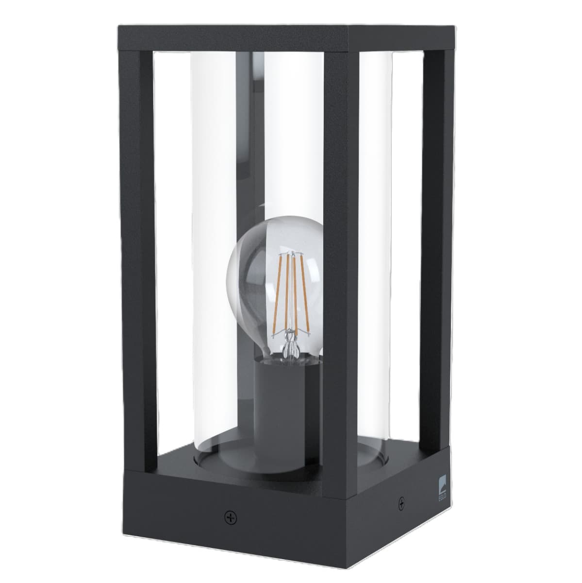 Eglo Cascinetta Black Outdoor E27 Pedestal Light IP54