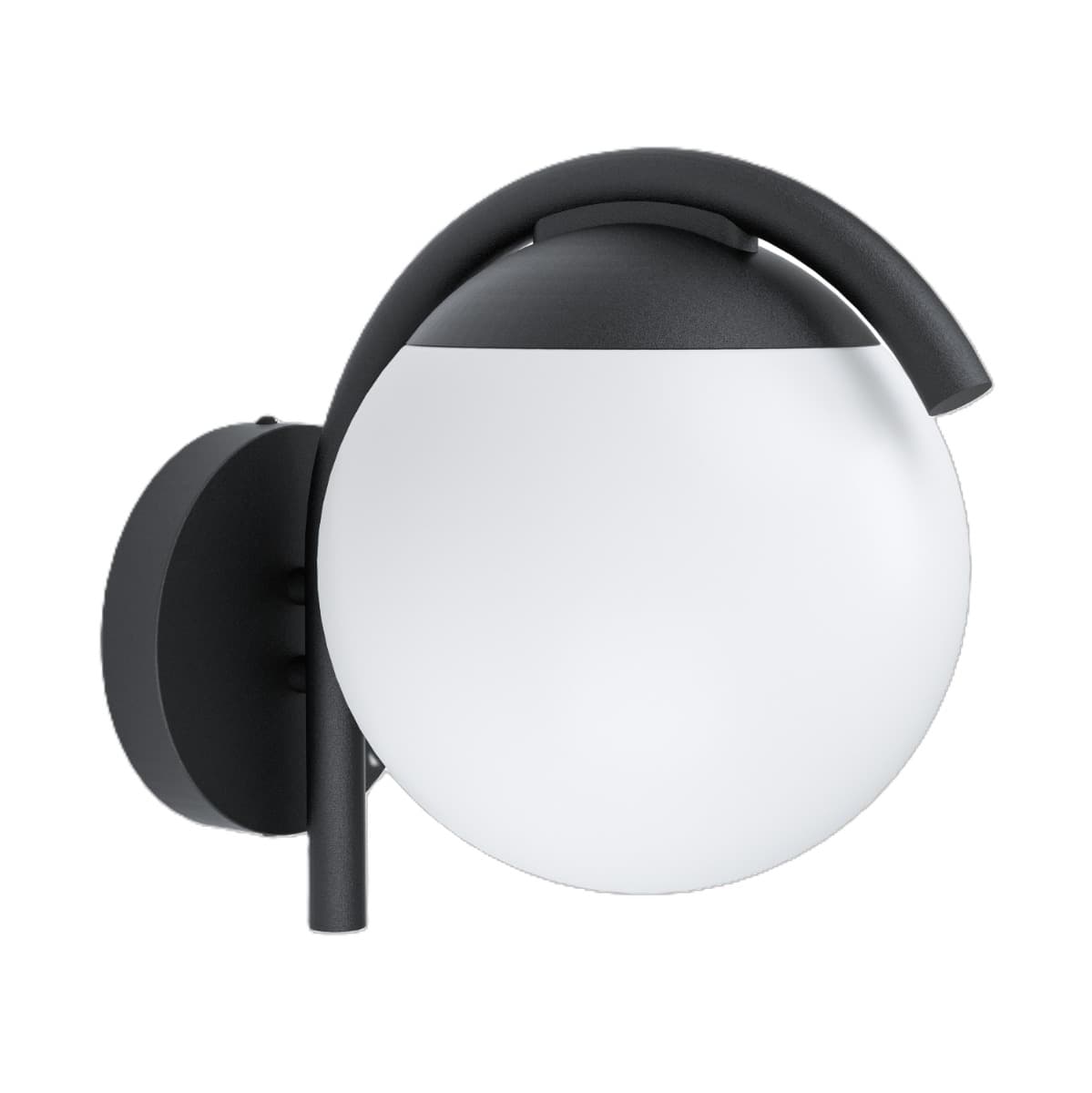 Eglo Prata Vecchia Black Outdoor E27 Wall Light IP44