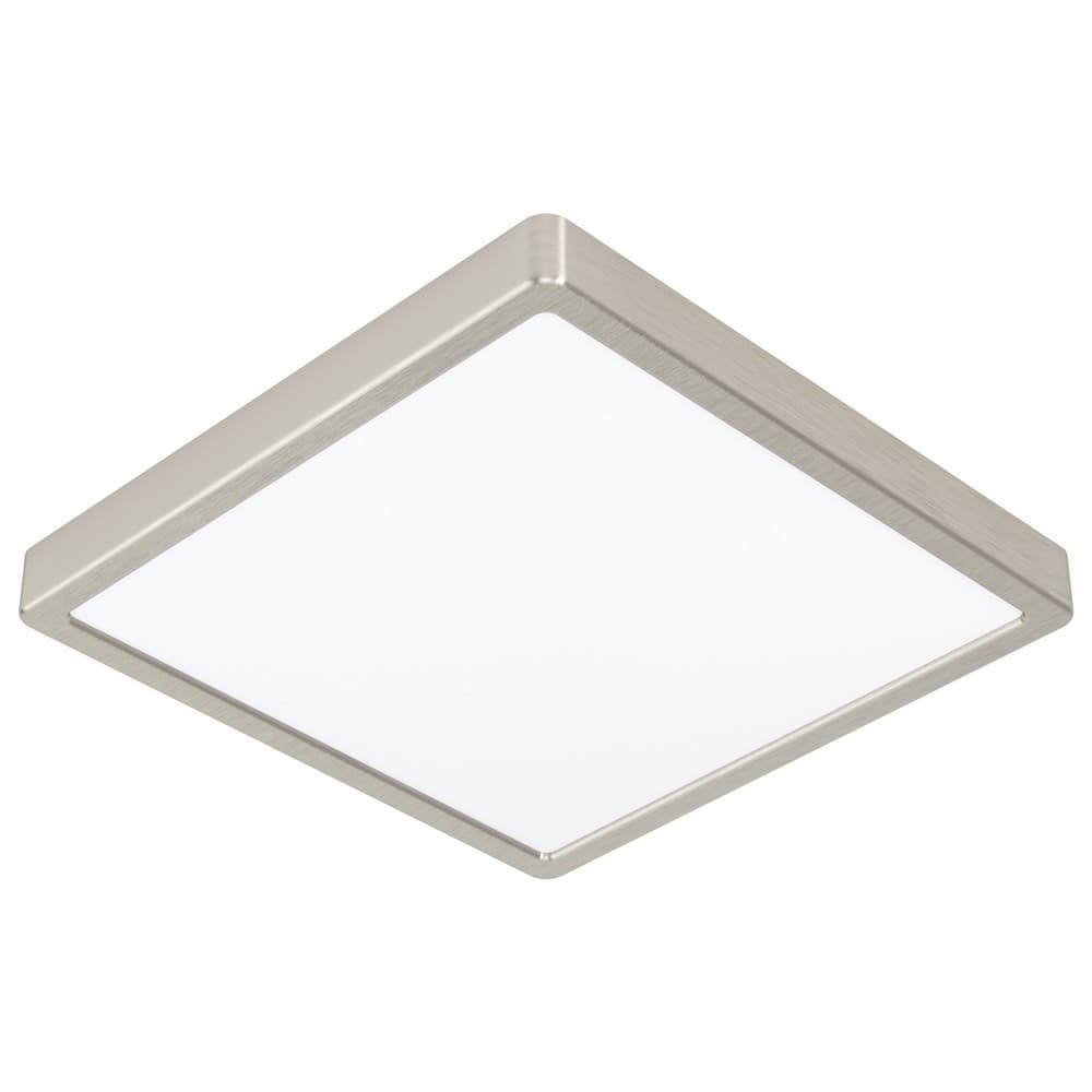 Eglo Neoteric Medium Nickel Deep Square Ceiling Light - EGO Lighting
