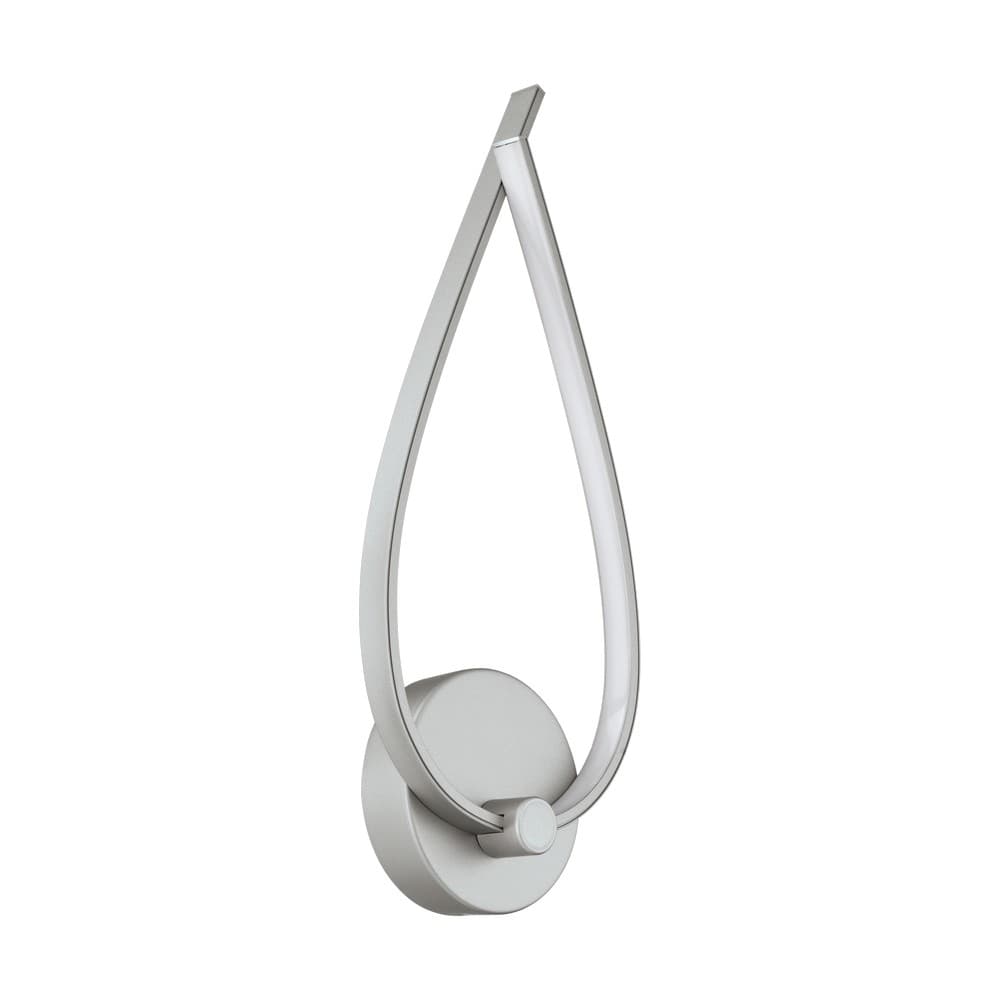 Eglo PALOZZA 1 Satin Nickel Teardrop LED Wall Light 10W