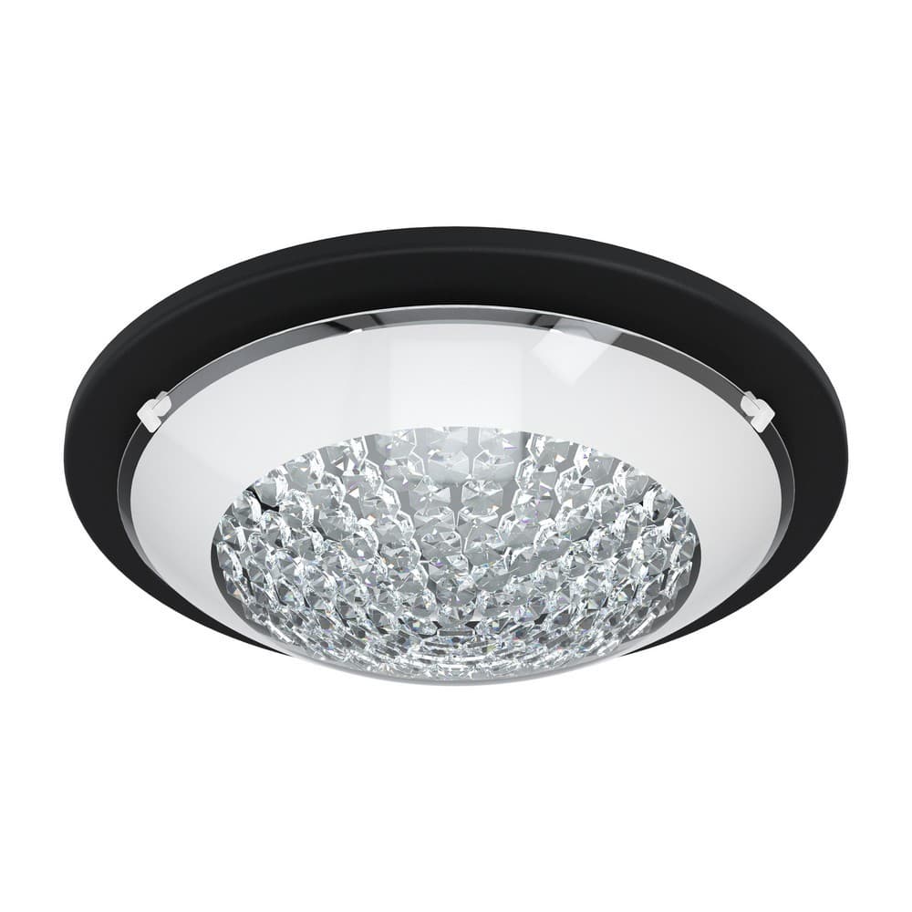 Eglo Lucent Black & Crystal LED Ceiling and Wall Light - EGO Lighting