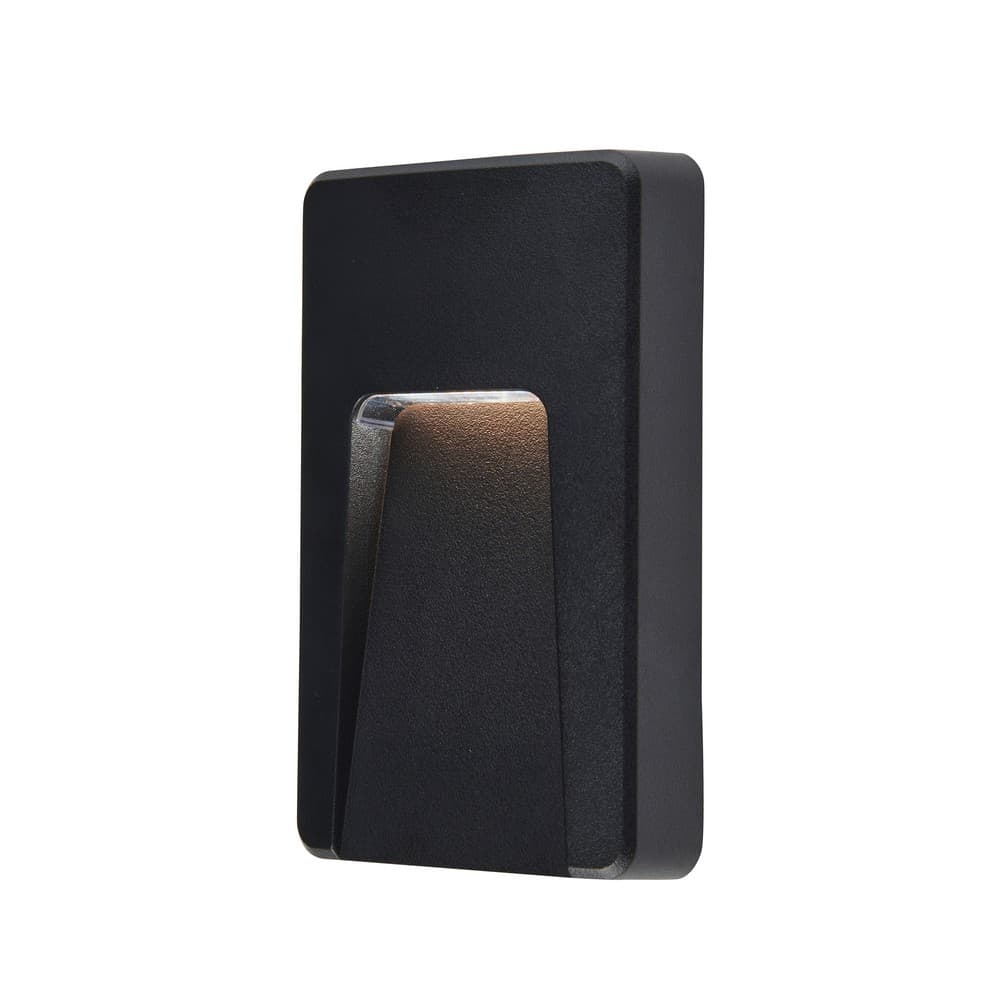 Saxby Severus Matt Black CCT vertical indirect IP65 2.8W Exterior Wall Light