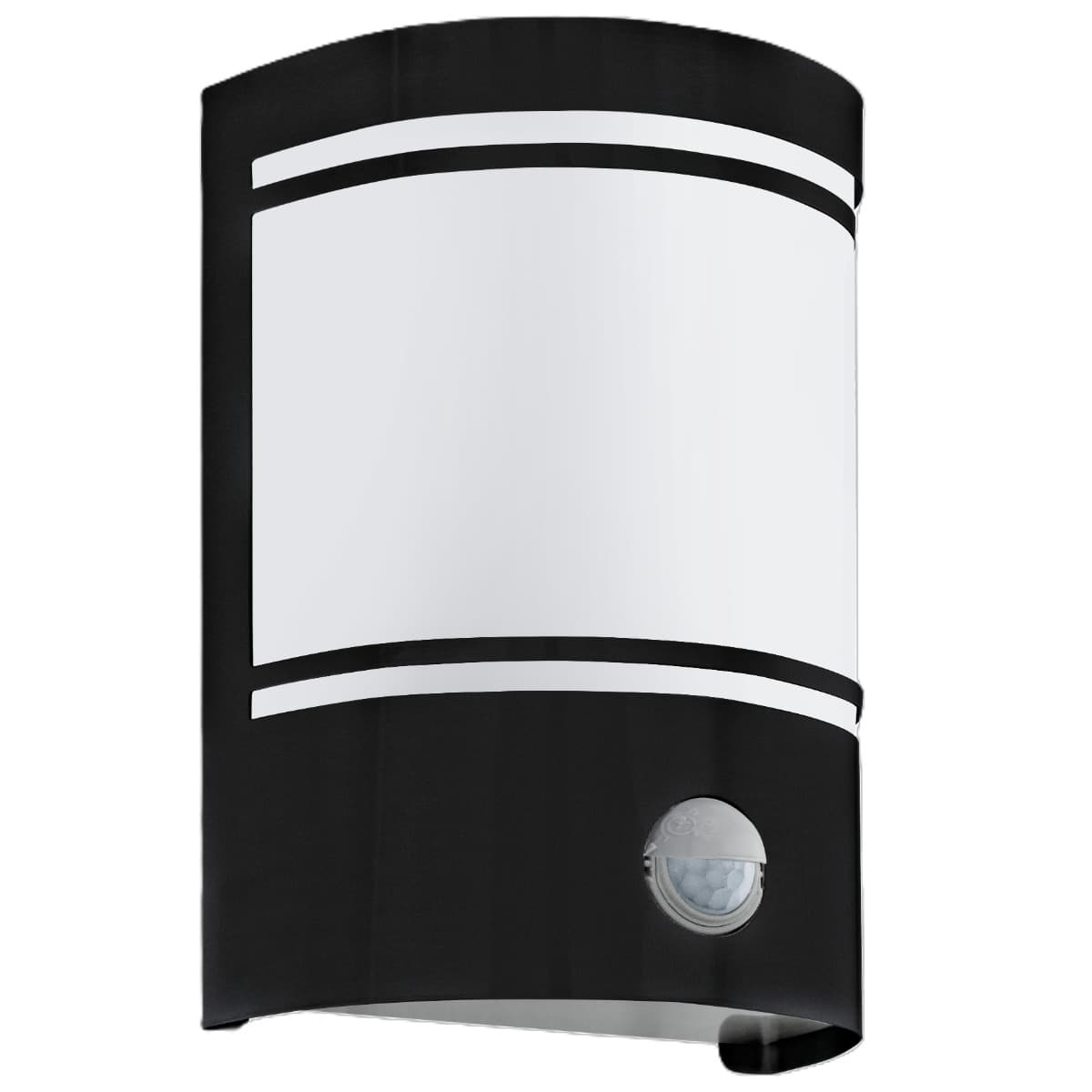 Eglo Cerno Black Outdoor E27 Wall Light IP44 with Sensor