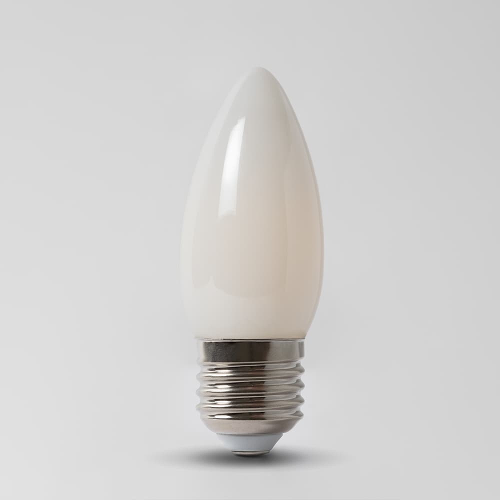 Soho Lighting 4w E27 ES 4100K Opal Dimmable LED Candle Bulb