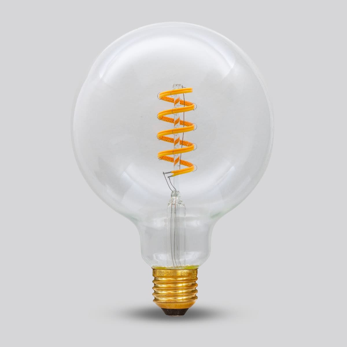 Soho Lighting E27 Dim to warm Globe Clear LED Bulb G125 - 7W - High CRI