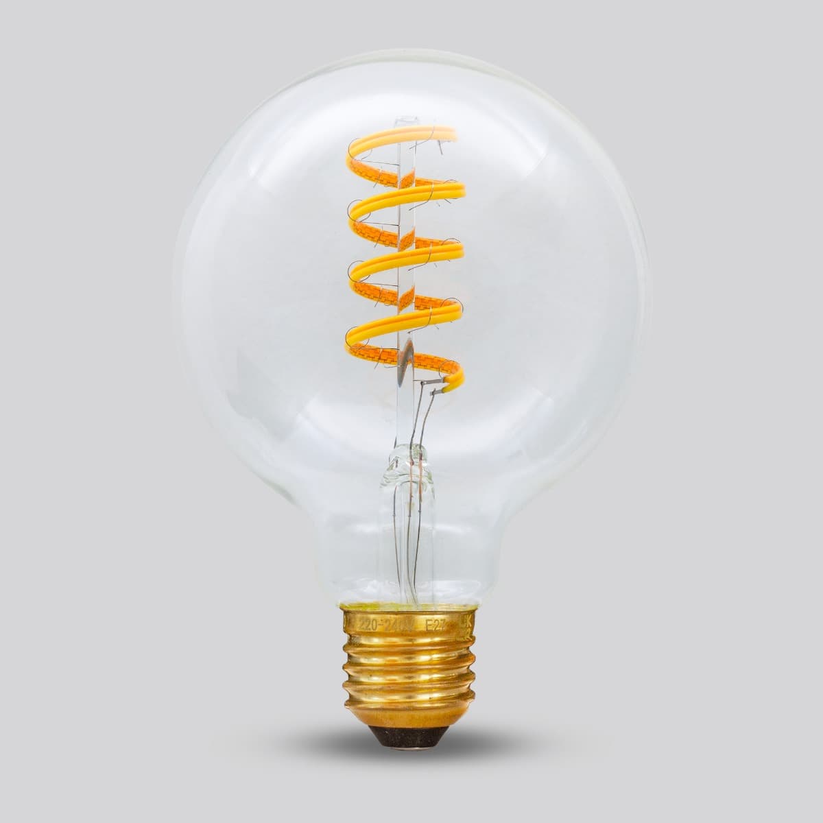 Soho Lighting E27 Dim to warm Globe Clear LED Bulb G95 - 7W - High CRI