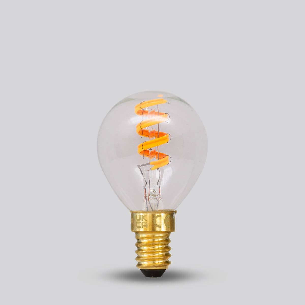 Soho Lighting E14 Dim to warm Golfball Clear LED Bulb G45 - 3W - High CRI