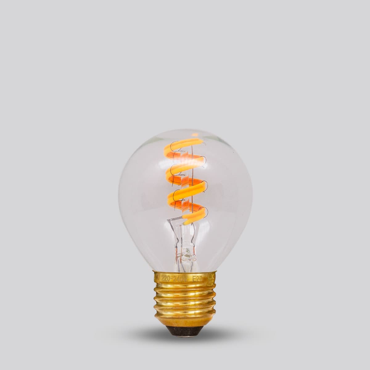 Soho Lighting E27 Dim to warm Golfball Clear LED Bulb G45 - 3W - High CRI