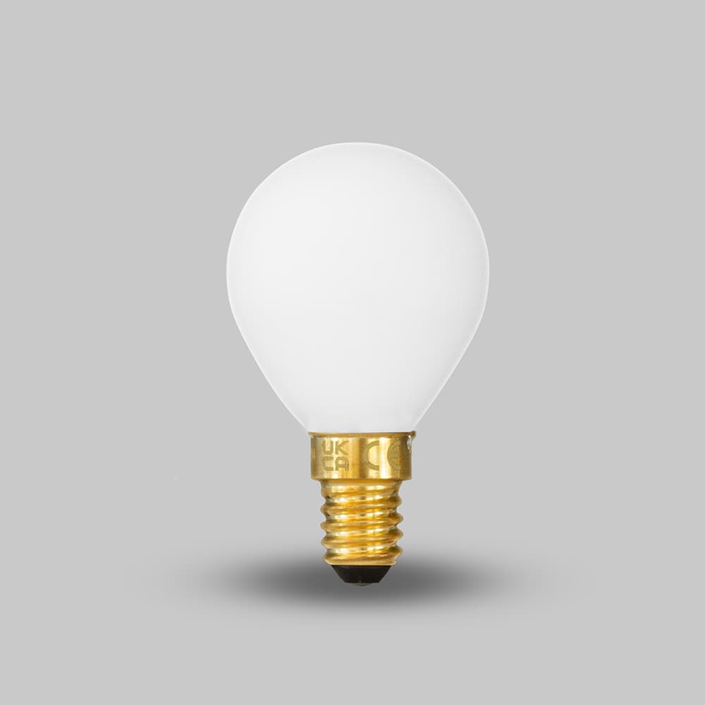 Soho Lighting E14 China White Golfball Dimmable LED Bulb G45 - 4W - 2800K - Warm White - High CRI