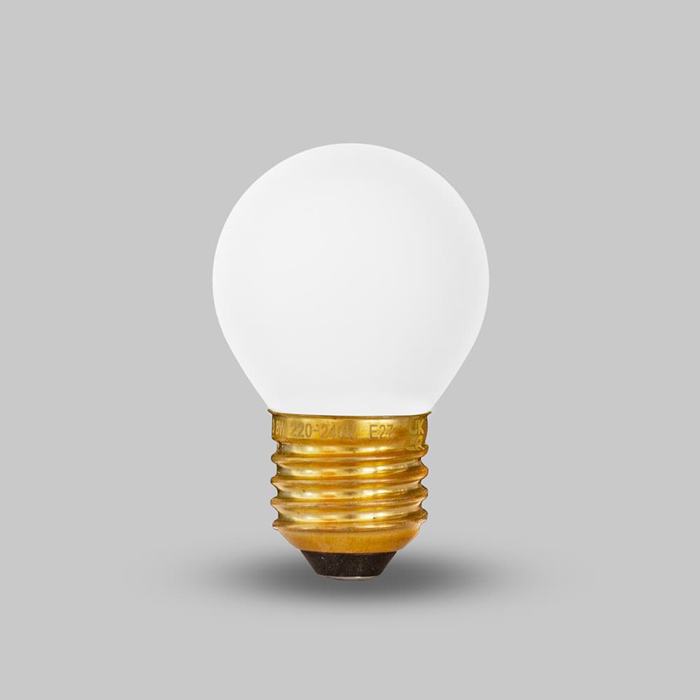 Soho Lighting E27 China White Golfball Dimmable LED Bulb G45 - 4W - 2800K - Warm White - High CRI