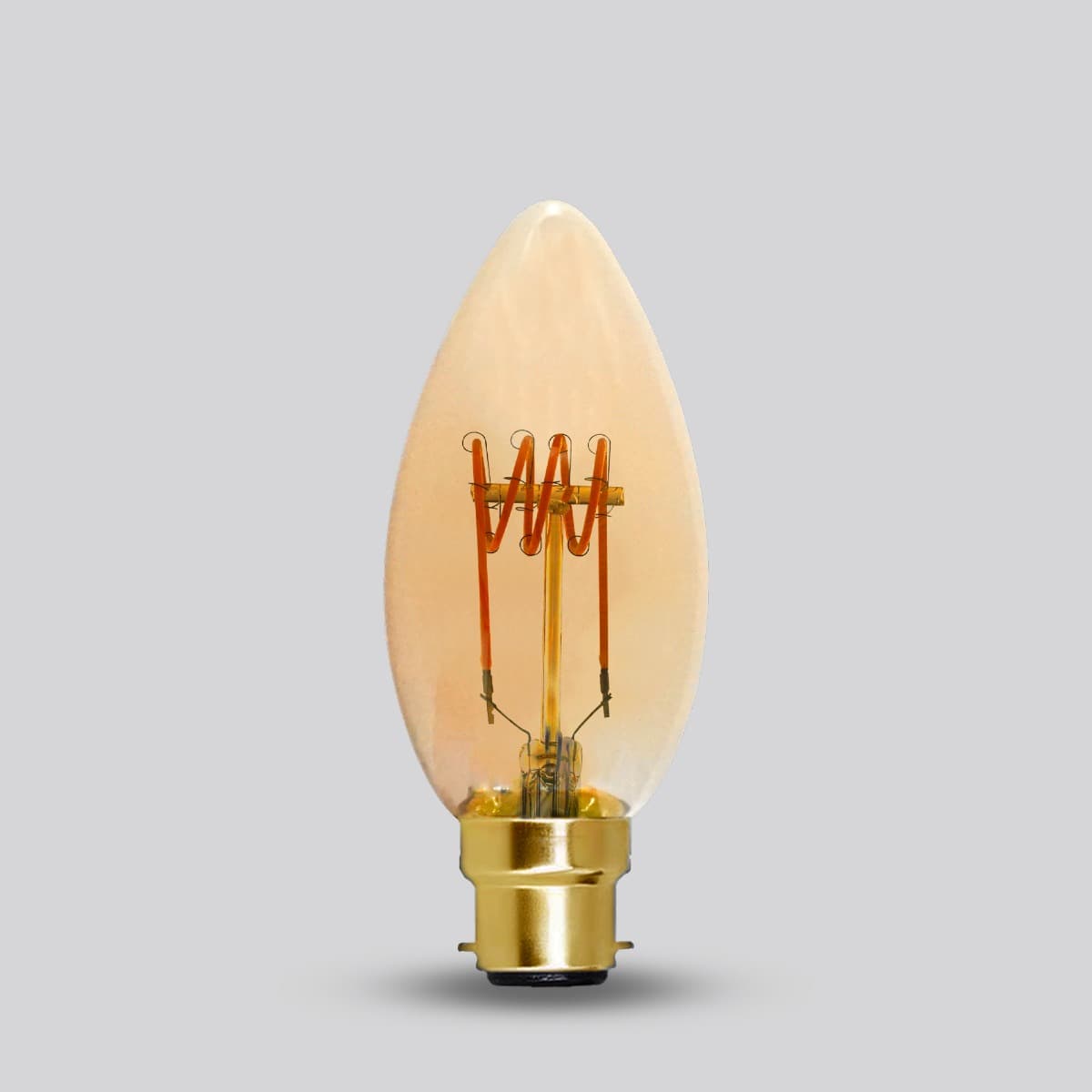 Soho Lighting B22 Vintage Sunset Candle Dimmable LED Bulb C35 - 3W - 1800K - High CRI