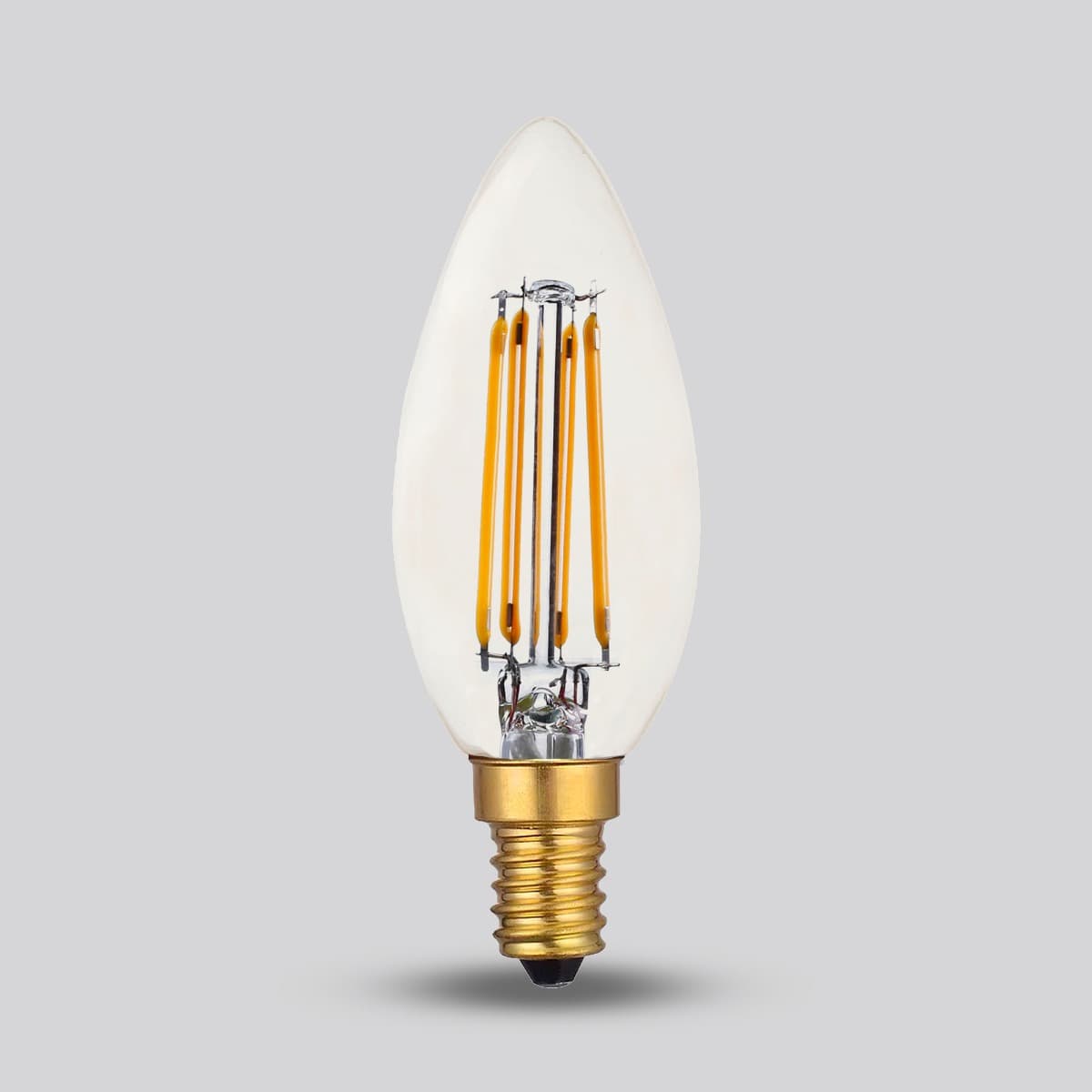 Soho Lighting E14 Classic Clear Candle Dimmable LED Bulb C35 - 4W - 2700K - High CRI