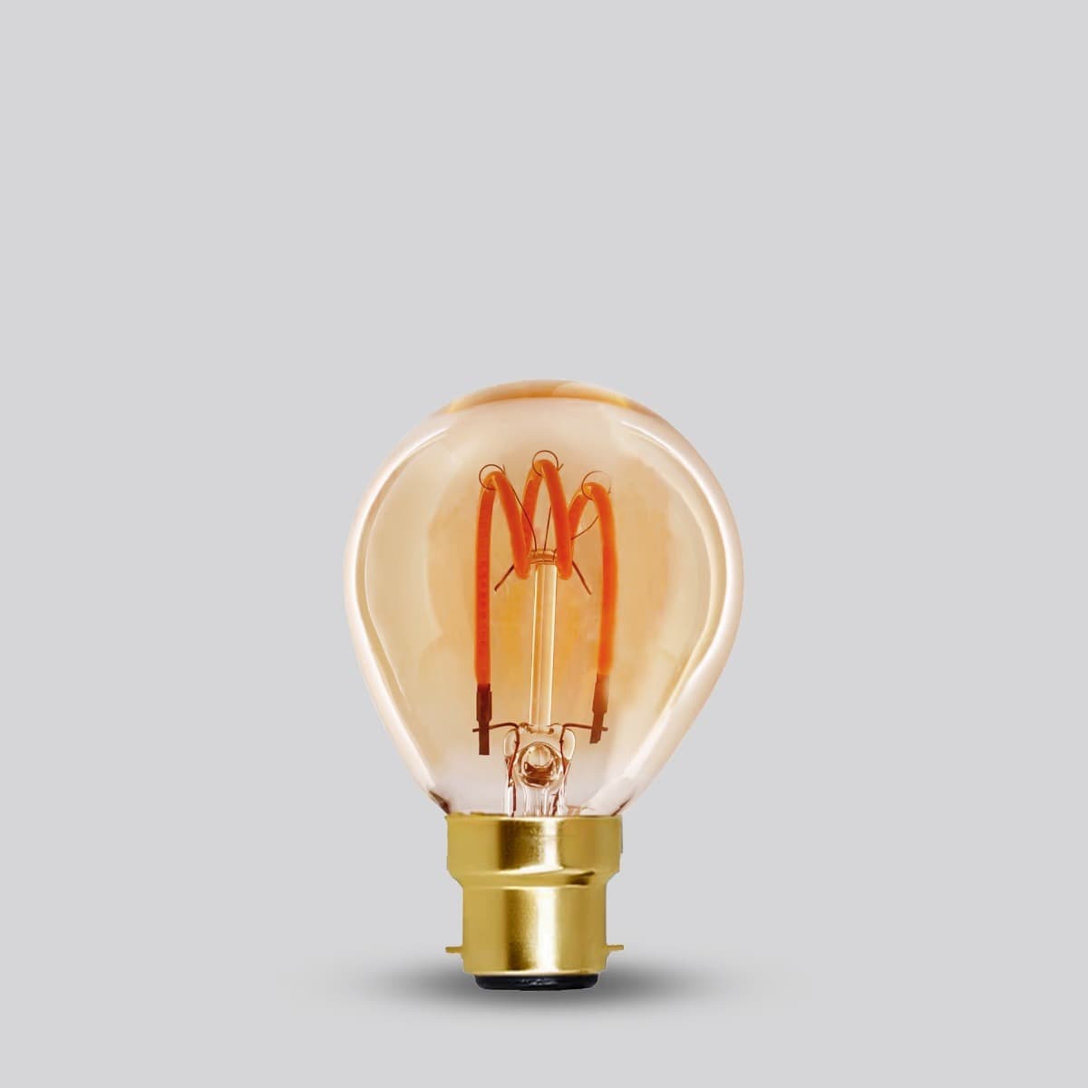 Soho Lighting B22 Vintage Sunset Golfball Dimmable LED Bulb G45 - 3W - 1800K - High CRI