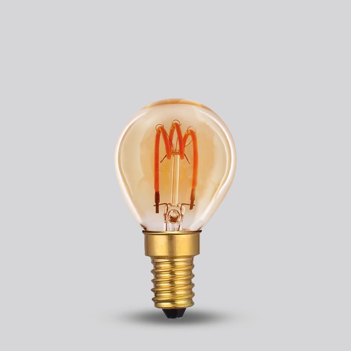 Soho Lighting E14 Vintage Sunset Golfball Dimmable LED Bulb P45 - 3W - 1800K - High CRI