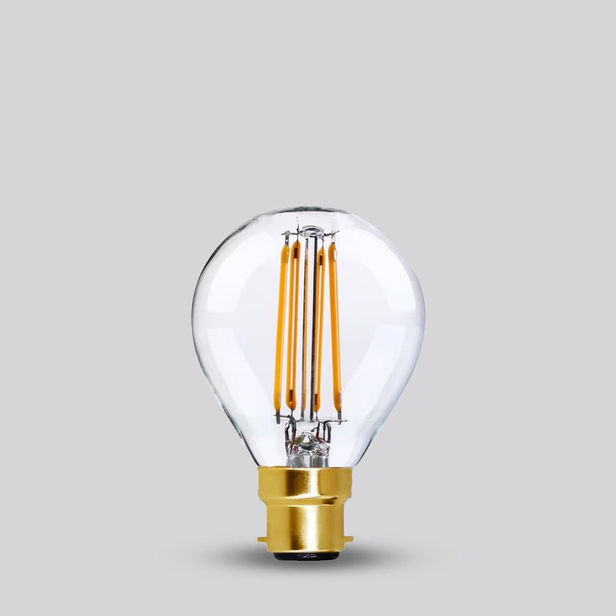 Soho Lighting B22 Classic Clear Golfball Dimmable LED Bulb G45 - 4W - 2700K - High CRI