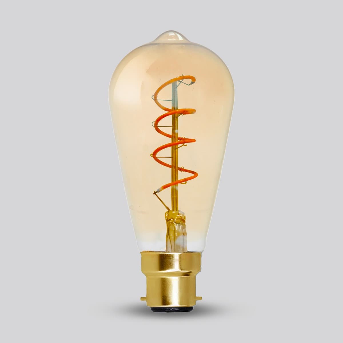 Soho Lighting B22 Vintage Sunset Teardrop Dimmable LED Bulb ST64 - 4W - 1800K - High CRI