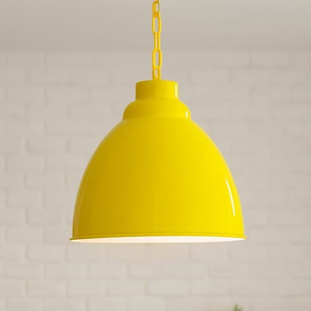 Mustard Yellow Pendant Light - Oxford Vintage - Elesi
